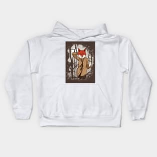 Fox Shirt - Animal Lover Gift - Fox Art - Animal in Suit Kids Hoodie